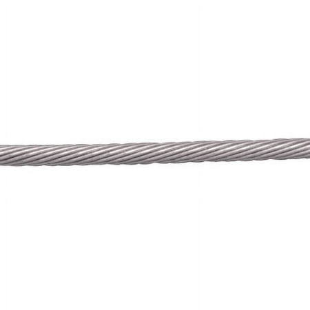 

STAINLESS WIRE ROPE CABLE 1 X 19 7/32 316 SS (SOLD IN 2500 SPOOL)