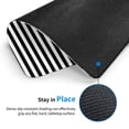 thumbnail image 2 of Black White Mosaic Vertical Stripes Square Mousepad With Stitched Edges Mouse Mat For Gaming Office Laptop Computer Men Women 11.8"X19.8", 2 of 7