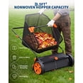 thumbnail image 2 of Push Lawn Sweeper 26-Inch – Heavy Duty Manual Yard Debris Collector, 7 cu ft Capacity, 10-Position Height Adjustment – for Driveways, Sidewalks, Patios, Gardens, 2 of 8