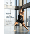 thumbnail image 4 of QSAWXQZ Women's Tie Dye Sleeveless Square Neck Shapewear Black 2XL, 4 of 7