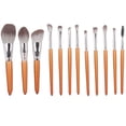 thumbnail image 1 of MAANGE 12pcs Beauty Brush Set Foundation Powder Blush Concealers Eye Shadow Makeup Brushes Kit, 1 of 14