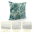 thumbnail image 4 of COMIO Green Blue Tropical Leaf Pillow Covers Palm Leaves Pillow Cases Farmhouse Botanical Plant Summer Throw Pillows Cushion Cover for Home Sofa Bedroom Outdoor, 4 of 5