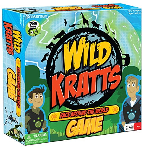 Pressman Wild Kratts Race Around The World Board Game
