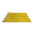 thumbnail image 2 of Ahgly Company Machine Washable Indoor Rectangle Oriental Yellow Traditional Area Rugs, 5' x 8', 2 of 4