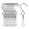 thumbnail image 2 of 10pcs Crochets Pivotants en Acier Inoxydable Clips 360 Degrés de Suspension Rotative, 2 of 8
