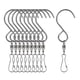 thumbnail image 2 of Paquete de 10 ganchos giratorios S shamjiam de Metal COLGADOR para Solar Catcher Plata, 2 of 8