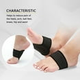 thumbnail image 4 of 1 Pair Arch Support Foot Cushion Pads Care Tools Compression Massager for Flat Feet Green, 4 of 6