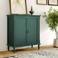thumbnail image 2 of HLR 31.5'' Large Sideboard Buffet Cabinet with Storage, 2 Doors Modern Credenza Table for Living Room, Green, 2 of 15