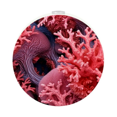 

Coral Circular Night Light - Induction Control Two-Pack LED Chip ABS Material