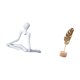thumbnail image 5 of Escultura de hoja de pensador abstracto creativo, figura de metal única, adorno para dormitorio, entrada, mesa, fiesta, inauguración de la casa, regal, 5 of 8