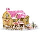thumbnail image 4 of Rompecabezas navideños DIY, juguetes educativos, rompecabezas navideños 3D, pueblo para niños 34 piezas rosa, 4 of 9