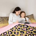 thumbnail image 5 of Homewish Cheetah Leopard Print Bedding Comforter Set for Adult, Gold Pink Twin Comforter Sets, Glitter Sequin Print Reversible Bedding Set, Breathable Home Decor, 2-Piece, 5 of 8