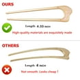 thumbnail image 4 of Gold Shaped Hair Pins Metal French Hairpin Vintage Forks Sticks Bobby Pin Kit for Updo Bun Women Girls Hairstyle Hair Accessories 3 Pieces (Gold), 4 of 5