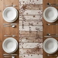 thumbnail image 4 of Table Runner 90 Inches Long for Kitchen Dining, Farmhouse Dresser Scarf Farmhouse, Dining Table Decorations for Wedding/Parties, Vintage Country Texas Star Wooden Grain 13 x 90 In, 4 of 8