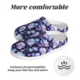 thumbnail image 6 of Lsque Skull crystal flower Pattern Womens Comfort Cotton on Scuff With Memory Foam and Anti-skid Sole Slipper-39/40, 6 of 7
