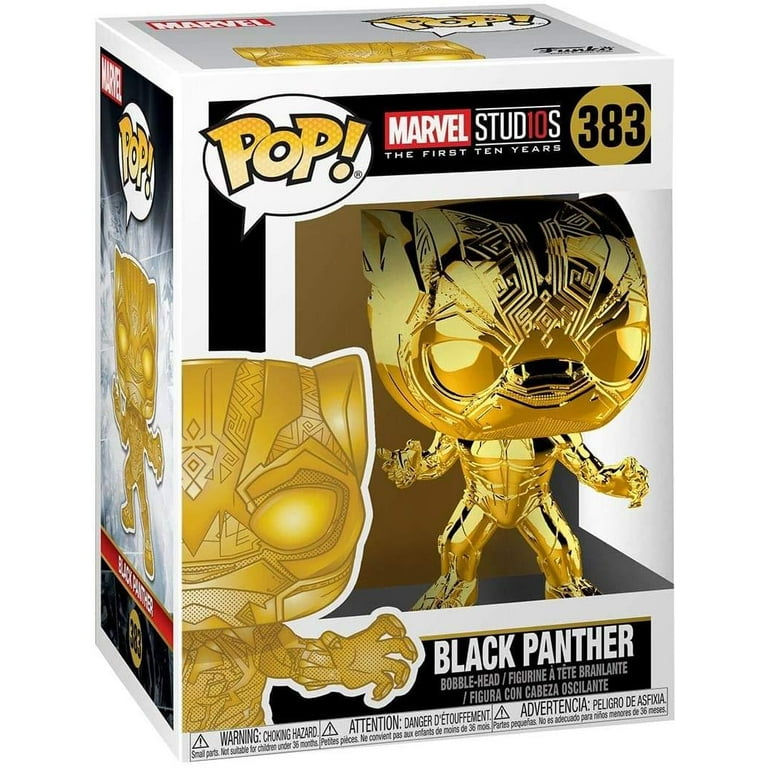 Funko Pop! Marvel: Marvel Studios 10 - Black Panther (Chrome Gold)