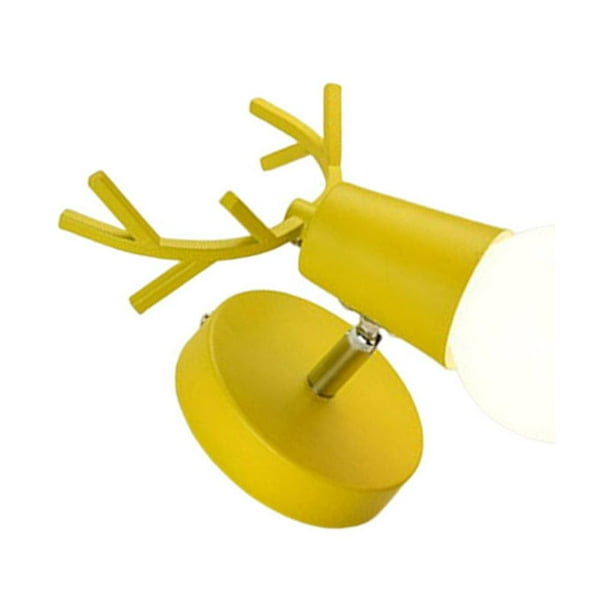 Wosthever Lámpara colgante LED montada en la pared, luces de pared modernas Vintage, herramienta de iluminación para el pasillo del dormitorio, Iluminación y accesorios Amarillo