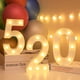 thumbnail image 3 of Wosthever Boda cumpleaños ceremonia número en forma de luz portátil con pilas lámpara numérica decoración de banquete de oficina en casa Kits de decoración para fiestas Número 1314, 3 of 6