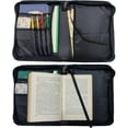 thumbnail image 3 of Leather Bible Cover with Bookmark for Colorful Hearts Church Bible Case Small Waterproofing Bag Carrying Book Cover Zipper Protective Bag Carrying Case Christian Gift Women Men diy, 3 of 9
