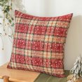 thumbnail image 2 of putnchl Christmas Plaid Decorative Throw Pillow Covers Snowflake Tartan Scottish Cushion Cover For Sofa Couch Farm-house Holiday Decor, 2 of 3