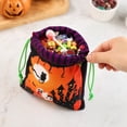 thumbnail image 5 of Kbndieu Halloween Tote Treat Bags for Trick or Treating, Halloween Goodie Candy Bags Reusable Cloth Bucket Gift Bag Handbag for Kids Costume Party Favor Supplies, 5 of 7