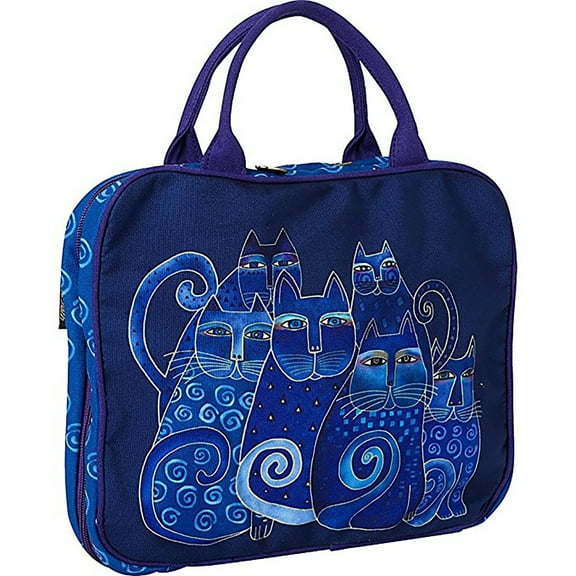 Laurel Burch Indigo Cats Cosmetic Travel Tote