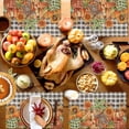 thumbnail image 4 of Fall Placemats Set of 6 Pumpkin Sunflower Maple Leaf Place Mats Thanksgiving Placemat Black Buffalo Plaid Table Mats for Dining Kitchen Table Holiday Dinner Party Home Fall Decorations 13x19 Inch, 4 of 8