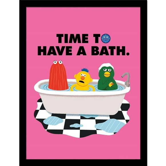 Don't Hug Me I'm Scared Time To Have Bath Framed Poster