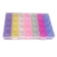 thumbnail image 3 of Nail tip box bead containers plastic storage box Nail Storage Box 28 Grid Eco Friendly Durable Transparent PP Separate Lid Nail Tip Box for Bead Earrings Jewelry, 3 of 8