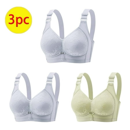 Clearance & Promo Breathable Bra Underwear  No Rims  Lace Design  Comfortable  for Women  Supportive  Sports Bra  Seamless  Seamless Bra  Casual Plus Romper|Nylon Spandex Light Blue