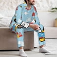 thumbnail image 7 of Sikiie Building Truck Mens Pajama Set, Soft Warm Long Sleeve Sleepwear, Cozy Button-Down Pjs for Men-XX-Large, 7 of 7
