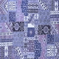 thumbnail image 1 of Ahgly Company Machine Washable Indoor Square Southwestern Blue Country Area Rugs, 5' Square, 1 of 4