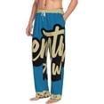 thumbnail image 2 of Goofa Adventure Awaits Pattern Printed Soft Pajama Pants for Men, Wide Leg Comfy Casual Lounge Yoga Pants-XX-Large, 2 of 9