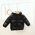 thumbnail image 6 of Hotiary Toddler Baby Winter Fleece Thicken Coats Boys Girls Teddy Bear Hooded Windproof Padded Jacket Outerwear Kids Warm Lined Zipper Down Jacket for 1-7 Years, 6 of 8