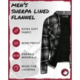 thumbnail image 2 of CANADA WEATHER GEAR Men's Sweatshirt - Plaid Sherpa Lined Fleece Long Sleeve Shirt for Men (M-XXL), 2 of 7