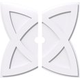 thumbnail image 1 of Ekena Millwork CMP22CM2-02000 22 in. OD x 2 in. ID Square Cosmo Architectural Grade PVC Contemporary Ceiling Medallion - 2 Piece, 1 of 1