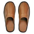 thumbnail image 1 of Zapatillas de casa de cuero de vaca para hombre, zapatos planos de lujo hechos a mano, cómodos, suaves y sin cordones, color negro y marrón, para interiores y dormitorio, 1 of 5