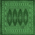 thumbnail image 1 of Ahgly Company Indoor Square Southwestern Emerald Green Country Area Rugs, 3' Square, 1 of 4