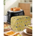 thumbnail image 4 of Yellow Camels Small Toaster Cover 2 Slice, Kitchen Appliance Covers, Modern Watercolor Cute Funny Animals Toaster Oven Cover with Loop, Bread Machine Cover Polyester Dust Cover Protection, 4 of 4
