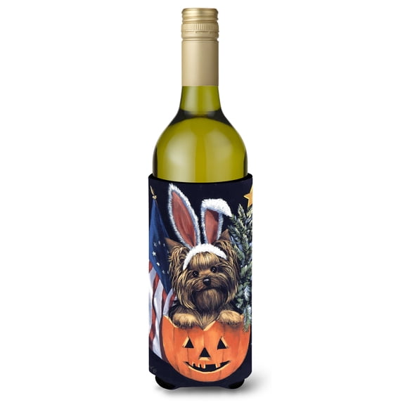 Yorkie for All Seasons Wine Bottle Hugger