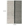 thumbnail image 5 of Nitt 8 x 10 Large Handwoven Jute Wool Area Rug, Asymmetrical, Brown, Black, 5 of 5