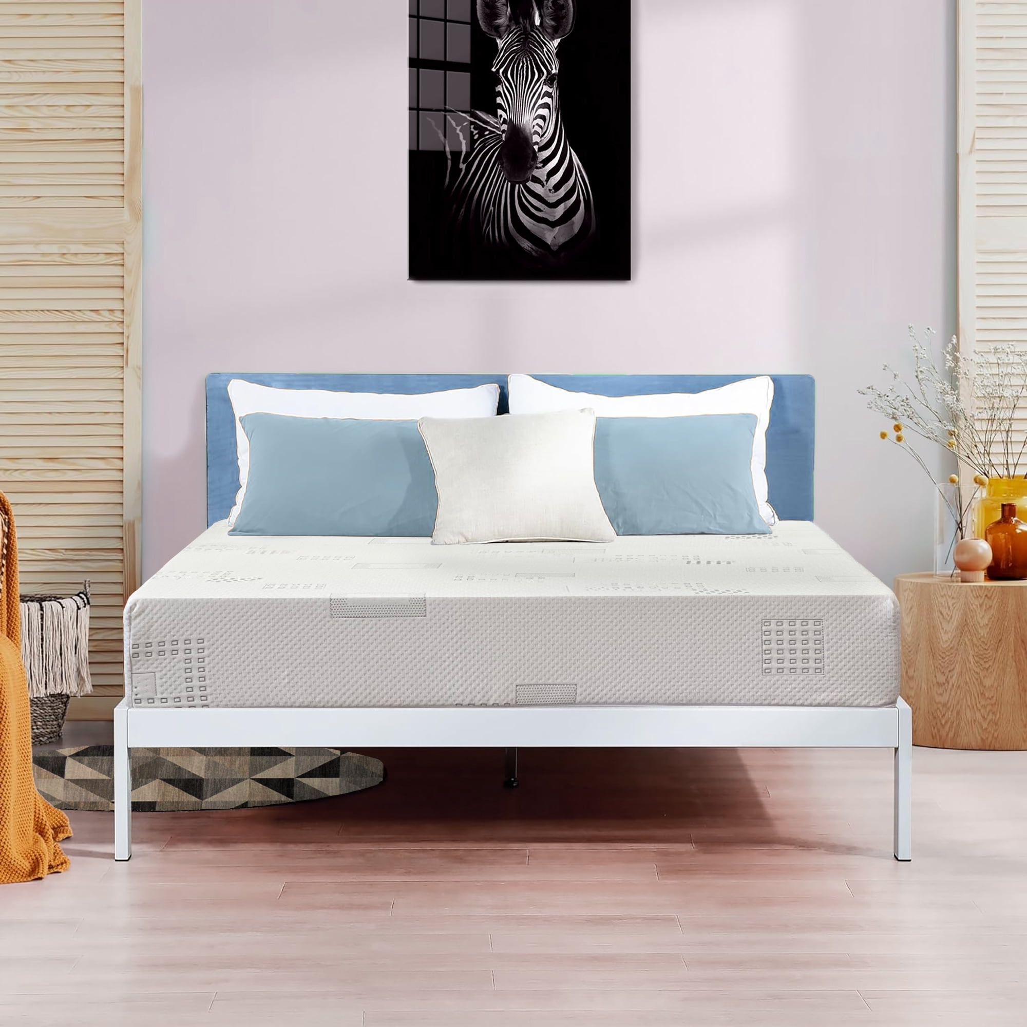 ViscoLogic Maxima  7-Inch Quilted Reversible Flip-able High-Density Foam Mattress (King)