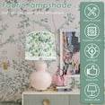 thumbnail image 2 of 2Pcs Floral Lampshade Soft Cloth Printed Lampshade Decorative Printed Lamp Shade Removable Medium Drum Lamp Shade Fresh Floral Table Lamp Shade for Home Bedroom, 2 of 10