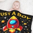 thumbnail image 6 of NASA Blanket for Kids Adults Teens Just A Boy Who Loves Space Rockets Blanket for Space Gifts,Soft and Plush Perfect for Sofa,Travel,Nursery,Birthday or Christmas (40" L X 30" W), 6 of 6