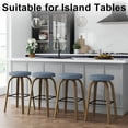 thumbnail image 3 of S-HOME Swivel Bar Stools Set Of 2,  Fabric Upholstered 30 Inch Height, Ideal For Restaurants And Home Use, 3 of 8
