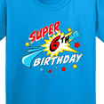 thumbnail image 4 of Inktastic Super 6th Birthday Six Years Old Youth T-Shirt, 4 of 5