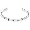 thumbnail image 2 of Unconditional Love Paw Print Stainless Steel Cuff Bracelet - Pet Memorial Jewelry Gift, 2 of 5