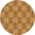 thumbnail image 1 of Ahgly Company Machine Washable Indoor Round Transitional Dark Orange Area Rugs, 7' Round, 1 of 7