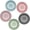 Grey, Blue, Green, Pink and Brown, variant on Bathroom Sink Drain Strainers, Hair Catcher Shower Drain Covers Protector, Flexible TPR Material, Multiple Colors for Bathroom Tub Shower and Sink Hair Trap Garbage Disposal Parts, 5 Pack