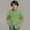 A_ Green, variant on Mwjwdo Boys' Short Sleeve Dress Shirts Classic Collared Button-Down Tshirt Solid Cotton Linen Top with Chest Pocket Green 9 Years